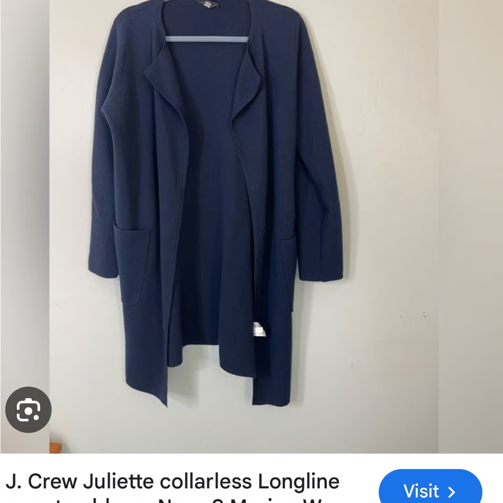 J. Crew Women's Navy Cardigan